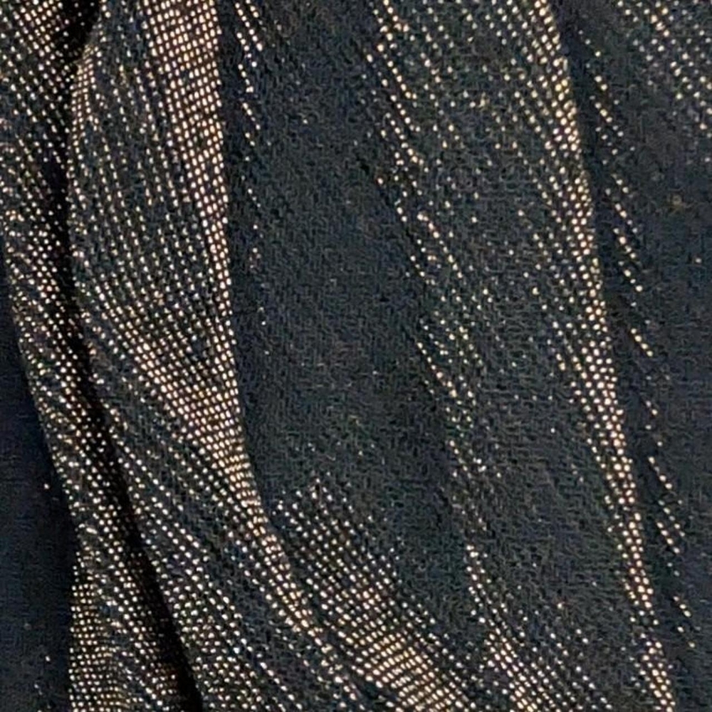 Vintage Cache Metallic Bronze Backless Pleated Ha… - image 5